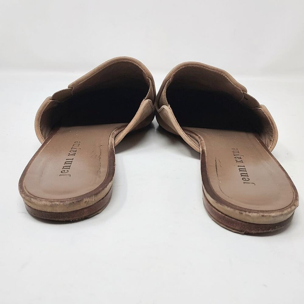 Jenny Kayne Beige Suede Mule Slides Pointy Toe Size 8 - FAIR - Picture 6 of 8